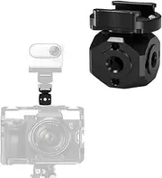 NovelGoal Cold Shoe Mount Adapter, Aluminum 360° Rotating Quick Release Mount Base for Camera Cage Flash LED Light Display Microphone (Multi-Screw Holes)