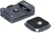 Koolehaoda Camera Quick Release Plate Kit with Square QR Mount Plate, Quick Release Plate Rapid Connect Adapter Fits for Sony Canon Tripod Monopod DSLR Stabilizer Slider (XQ-1s)