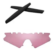 WL Pink Vented Non-Polarized Lenses + Black Earsocks For Oakley M Frame Sweep