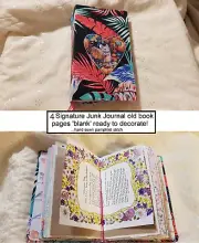 Junk Journal Notebook Handmade Book Sewn Ready To Decorate- Tropics - Australia