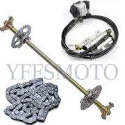 740mm Go Kart Rear Axle Kit Brake Disc Sprocket Wheel Hub Assembly for ATV Trike