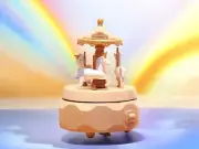 Personalized Carousel Unicorn Music Box Magic Girl Birthday Gifts