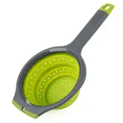 Progressive Thinstore 1.4L Collapsible Over-the-Sink Hand Strainer - Green