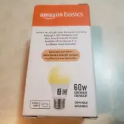 Amazon Basics Smart A19 LED Light Bulb, Dimmable Soft White, 2.4 GHz Wi-Fi, 60W