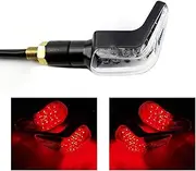 TASWK 4Pcs Motorcycle LED Bobber Turn Signal Lights for Harley Dyna Sptortster Indicator Lights (Red)
