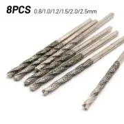 Versatile Diamond Coated Drill Bit 0 8mm 2 5mm For Glass Jewelry Stone Tile