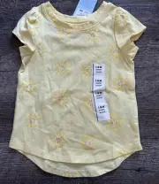 Target Cat & Jack Yellow Sun Sunshine Tee Shirt Top Size 12 Months New