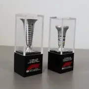 World F1 Formula One Championship & Constructors Replica Trophies 1:12 scale