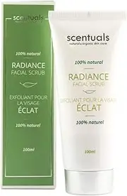 100% Natural Radiance Facial Scrub, White, 3.38 Fluid Ounce