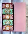 Claus Porto Gift Boxed 5 x 50 g Melon and Morning Glory Guest Soaps – NEW