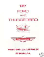 1957 FORD THUNDERBIRD WIRING DIAGRAM MANUAL
