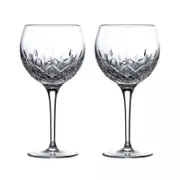 Royal Doulton R&D Collection Highclere Stemmed Crystal Balloon Glasses Set of 2