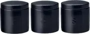 Epicurious Canister 600ML Set of 3 Black Gift Boxed