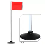 Corner Flags with Rubber Bases - Rubber Base 1/2" Diameter