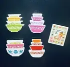 Vintage Pyrex style magnet Set