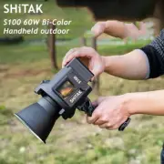 SHiTAK S100 60W Handheld Led Video Light Bi-Color Fill Light 3200K-6500K Remote