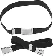 [WOFASHPURET] 2pcs Boys and Girls Toddlers Belts Elastic Stretch Adjustable Belt Belt for Boys Girls Decorative Waist Belt Uniform Belt Magnetic Buckle Accessory