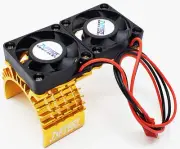 NHX Motor Heat Sink w/ Twin Cooling Fan Yellow : Sendero / Trailwalker