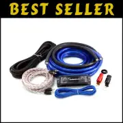 Complete 0 Gauge Amplifier Installation Wiring Kit with RCA - Reliable Sound