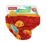 Fisher Price Water Bottoms Reusable Comfort Fit Diaper Cover Size 6M Small