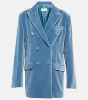 [Etro] Etro Oversized velvet blazer AU 12 blue