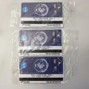 AFL VFL Carlton The Met Metcard 3 Strips Of 4 Tickets In Row Sealed Ephemera