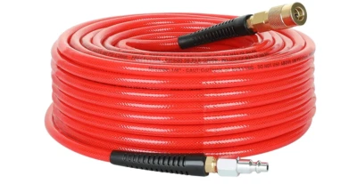 100 Feet Polyurethane Air Hose Bend Restrictors PU Compressor Hose Durable Red