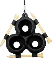 Silicone Golf Ball Holder,Golf and Golf Tee Silicone Case with Buckle | Lightweight Club Bag Accessories, Sports Ball Protection Carrier Easy Attachment to Cart and Belt