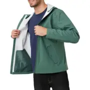 Brilliant Basics Men's Raincoat - Dark Green