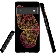 For Google Pixel 6 Pro Case Tough Protective Cover Rose Gold Wing