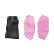 Weight Lifting Grip Gym Gloves Sports Gym Gloves Grip Strengthener Finger Exerciser Gloves Silicone Hand Gripper Dark pink