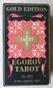 RARE 78 Gold Edition Egorov Tarot Austria Piatnik 1992 with instructions