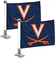 ProMark NCAA Virginia Cavaliers Flag Set 2-Piece Ambassador Style, Team Color, One Size