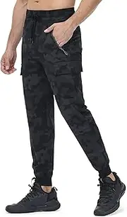[Libin] Men's Lightweight Quick Dry Hiking Jogging Pants Cargo Trousers Athletic Training Travel Golf Casual Outdoor Trousers