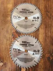 7 1/4 Saw Blade Carbide Tipped Hyper Tough 7" Across (Read) Lot Of (2)