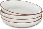 Mora Ceramic Large Pasta Bowls 30Oz, Set of 4 - Serving, Salad, Dinner, Etc Plat