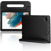 For Samsung Galaxy Tab A8 10.5 SM-X200 2021 kids Case, Kickstand Shockproof Protective Rugged Convertible Handle Stand Light Weight Kids Friendly Cover (Black)