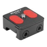 Metal Picatinny Dovetail Rail Mount Adapter with 1/4" Screw for Small Video DSLR