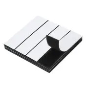 16 Pack Hook and Loop Strips Rectangle Tape Double Sided 1" x 4", Black