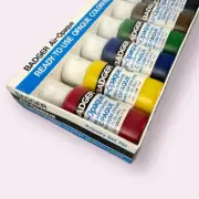 Badger Air-Opaque Primary Set 701 Colorfast Air Brush Paint Colors 7 New Bottles