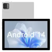 Tablet 10 Inch Android 14 Tablets, DDR4 8GB RAM 64GB ROM 1024GB Expand, 6000m...