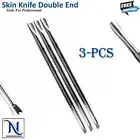 3pcs Cuticle Pusher Skin Double End Dead Skin Remover Trimmer Instumax