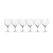 6pc Krosno Harmony 700ml Gin Balloon Glass Drink Goblet Glassware Set Clear