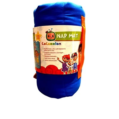 Cocomelon Nap Mat Quilted Ultra Soft Blanket & Pillow All-In-One