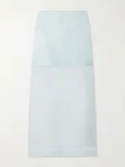 [Zimmermann] Zimmermann - Crush Layered Silk-organza Midi Skirt - Blue - 3 3 Blue