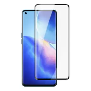 OPPO RENO 5PRO 3D全滿版覆蓋黑框曲面鋼化玻璃疏油鋼化膜保護貼(Reno5 Pro保護貼Reno5 Pro鋼化膜)