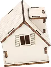 ERINGOGO Tiny Home Model Miniature Wooden House Model Scene for Garden DIY Building Kit
