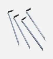 New 4 Pk Suncast Metal Multi-Purpose Anchoring Galvanized Garden Stakes 8 1/2"