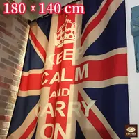 在飛比找momo購物網優惠-【PiNYU 品柚生活傢飾館】英國圖騰窗簾(美式復古工業風厚