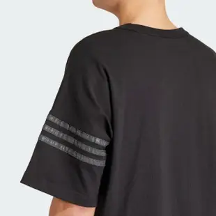 【adidas 愛迪達】Neuclassic Tee 男 短袖 上衣 T恤 運動 休閒 三葉草 寬鬆 舒適 黑(IR9452)